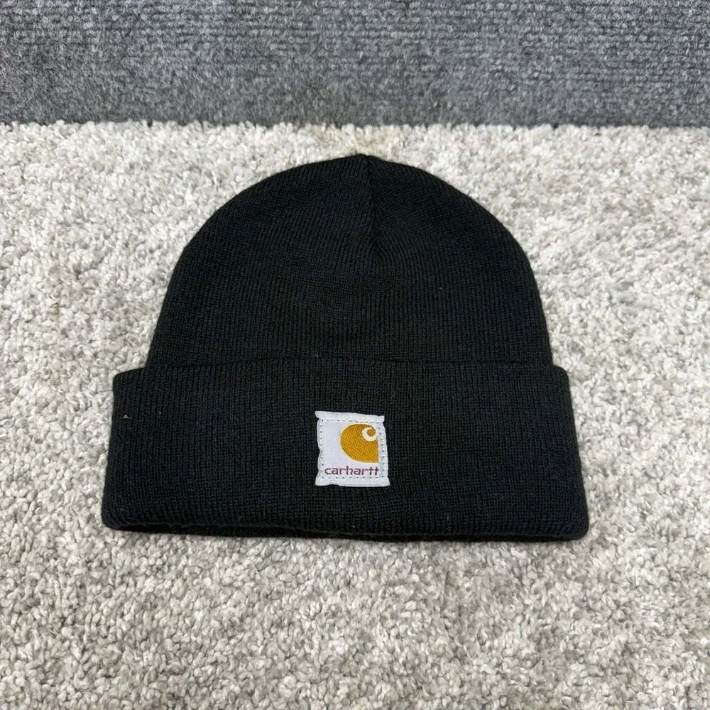 Carhartt youth beanie toboggan hat cap black USA